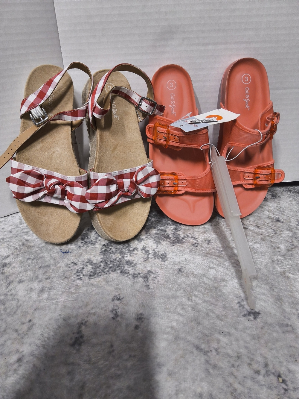 NWOT Bundle Of 2 Pair Girls Size 3 Cat & Jack Shoes